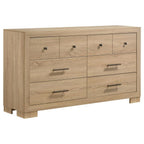Home & Sleep Outlet - Arielle 6-drawer Bedroom Dresser Cabinet Light Oak