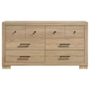 Arielle 6-drawer Bedroom Dresser Cabinet Light Oak