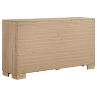 Arielle 6-drawer Bedroom Dresser Cabinet Light Oak