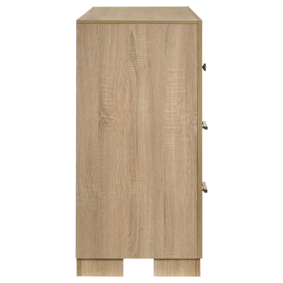 Home & Sleep Outlet - Arielle 6-drawer Bedroom Dresser Cabinet Light Oak