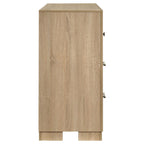 Home & Sleep Outlet - Arielle 6-drawer Bedroom Dresser Cabinet Light Oak