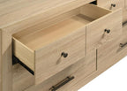 Home & Sleep Outlet - Arielle 6-drawer Bedroom Dresser Cabinet Light Oak