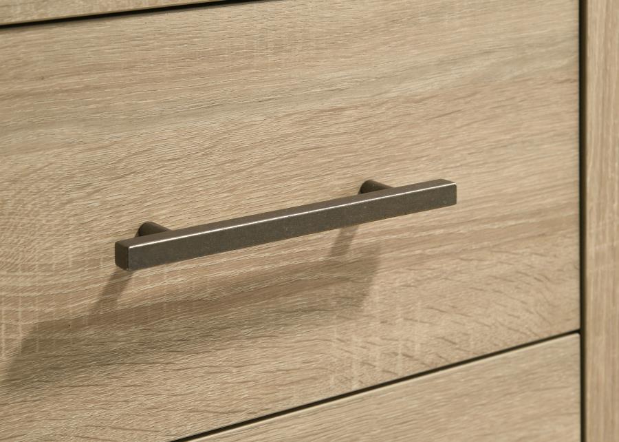 Home & Sleep Outlet - Arielle 6-drawer Bedroom Dresser Cabinet Light Oak