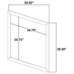 Home & Sleep Outlet - Arielle Dresser Mirror Light Oak