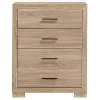 Arielle 4-drawer Bedroom Chest of Drawers Light Oak