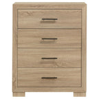Home & Sleep Outlet - Arielle 4-drawer Bedroom Chest of Drawers Light Oak
