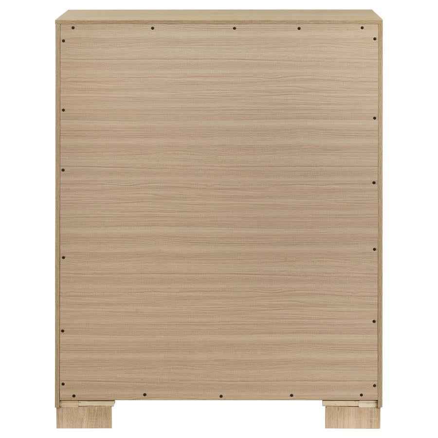 Arielle 4-drawer Bedroom Chest of Drawers Light Oak