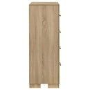 Arielle 4-drawer Bedroom Chest of Drawers Light Oak