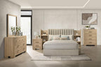 Home & Sleep Outlet - Arielle 4-drawer Bedroom Chest of Drawers Light Oak