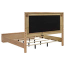 Leanne 4-piece Eastern King Bedroom Set Light Oak