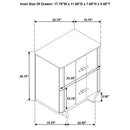 Leanne 4-piece Eastern King Bedroom Set Light Oak