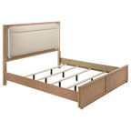 Leanne 5-piece Eastern King Bedroom Set Light Oak