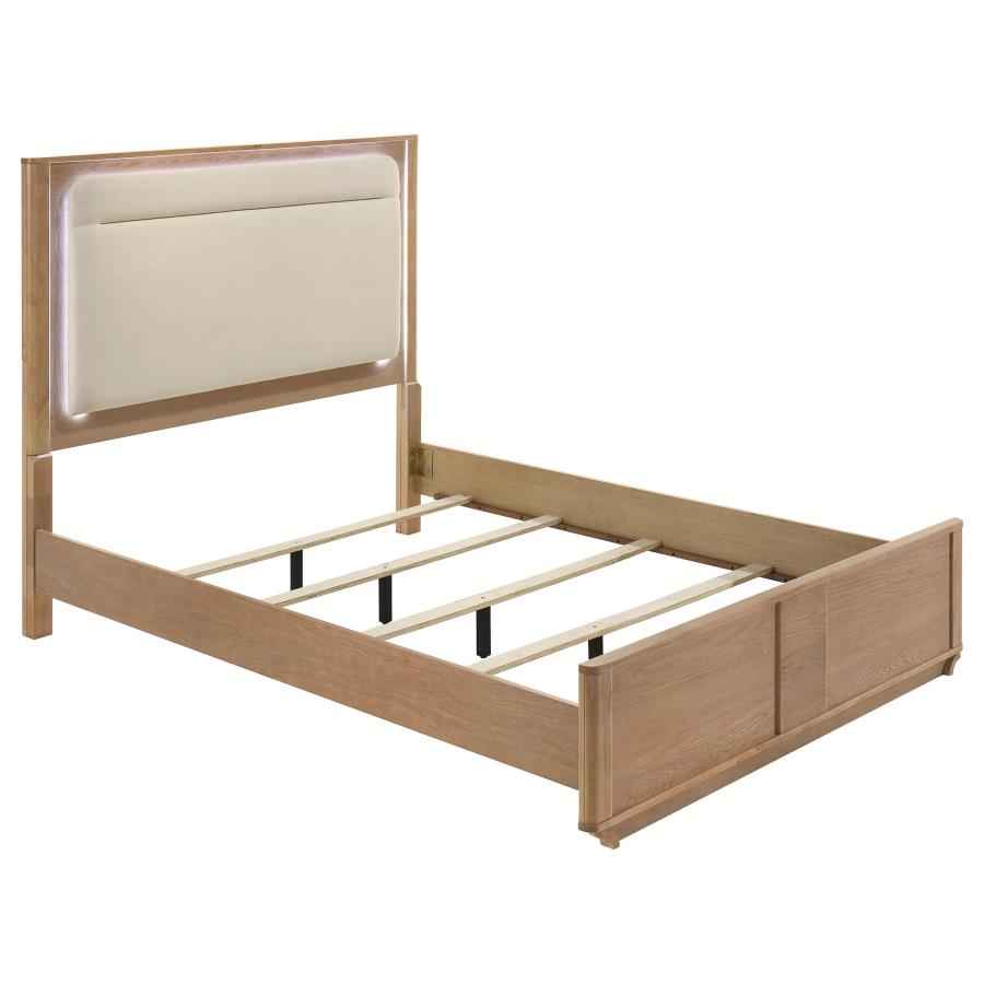 Leanne 4-piece Queen Bedroom Set Light Oak
