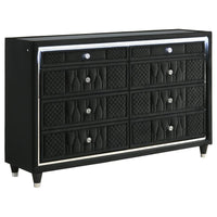 Lorient 4-piece Eastern King Bedroom Set Black