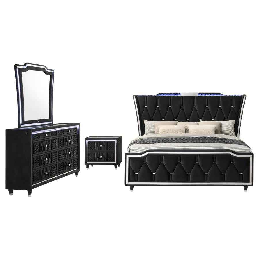 Lorient 4-piece California King Bedroom Set Black