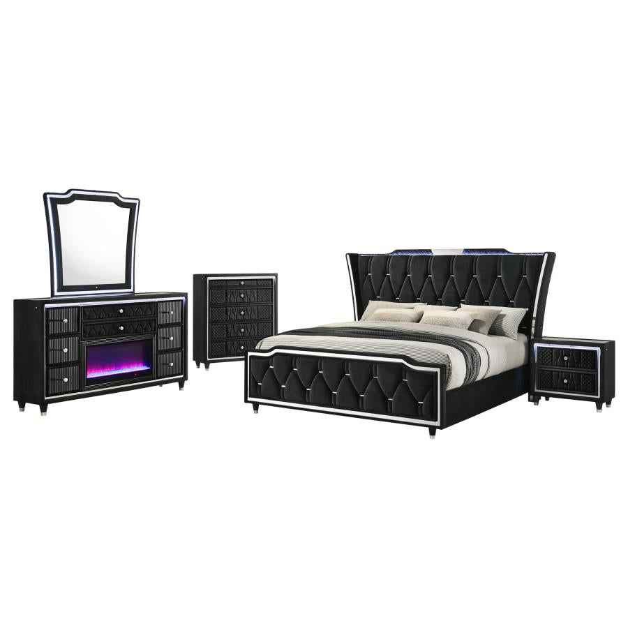 Lorient 5-piece California King Bedroom Set Black