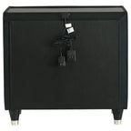 Home & Sleep Outlet - Lorient 2-drawer LED Nightstand with USB Black