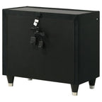 Home & Sleep Outlet - Lorient 2-drawer LED Nightstand with USB Black