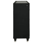Home & Sleep Outlet - Lorient 8-drawer LED Bedroom Flame Box Dresser Black