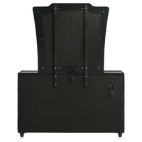 Lorient 8-drawer LED Dresser with Mirror Black
