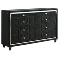 Home & Sleep Outlet - Lorient 8-drawer LED Bedroom Dresser Cabinet Black