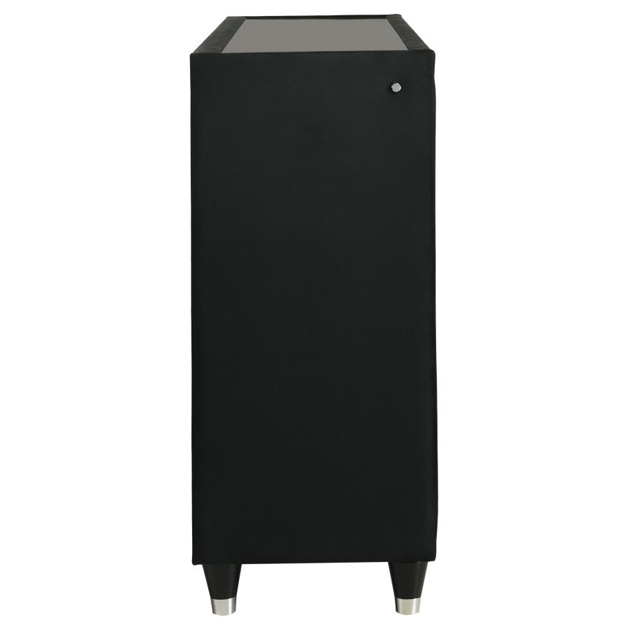 Home & Sleep Outlet - Lorient 8-drawer LED Bedroom Dresser Cabinet Black