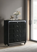 Home & Sleep Outlet - Lorient 5-drawer LED Chest of Drawers Black