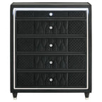 Home & Sleep Outlet - Lorient 5-drawer LED Chest of Drawers Black