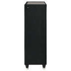 Home & Sleep Outlet - Lorient 5-drawer LED Chest of Drawers Black