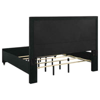 Ravenne 4-piece Velvet Upholstered Eastern King LED Bedroom Set Black