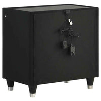 Ravenne 5-piece Velvet Upholstered Eastern King LED Bedroom Set Black