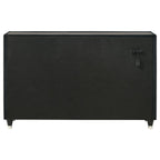 Home & Sleep Outlet - Ravenne 8-drawer Velvet Upholstered LED Dresser Cabinet Black