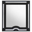 Ravenne Velvet Upholstered LED Dresser Mirror Black