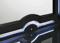 Ravenne Velvet Upholstered LED Dresser Mirror Black