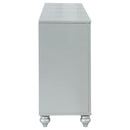 Gunnison 6-drawer Dresser Silver Metallic