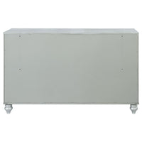 Gunnison 6-drawer Dresser Silver Metallic