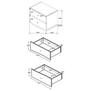Winslow 2-drawer Nightstand Smokey Walnut