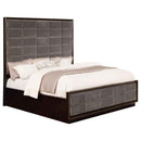 Durango 77-inch California King Panel Bed Smoked Peppercorn