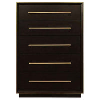 Durango 5-drawer Bedroom Chest Smoked Peppercorn