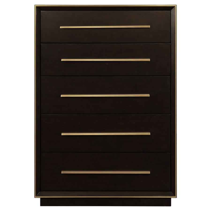 Durango 5-drawer Bedroom Chest Smoked Peppercorn