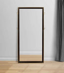 Durango 80-inch Standing Floor Mirror Smoked Peppercorn