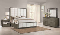 Durango 4-piece California King Bedroom Set Taupe Oak