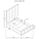 Durango 80-inch Queen Panel Bed Taupe Oak