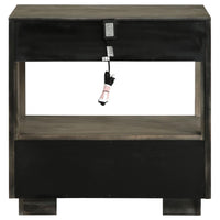Durango 2-drawer Nightstand Bedside Table Taupe Oak