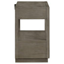 Durango 2-drawer Nightstand Bedside Table Taupe Oak
