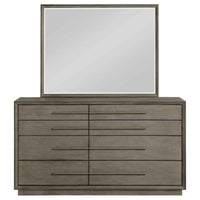 Durango 8-drawer Dresser and Mirror Taupe Oak