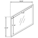 Durango Dresser Mirror Taupe Oak