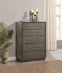 Durango 5-drawer Bedroom Chest Taupe Oak