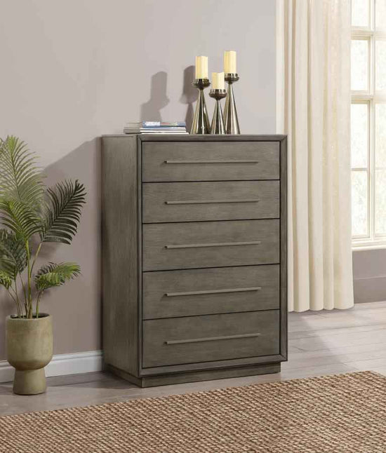Durango 5-drawer Bedroom Chest Taupe Oak