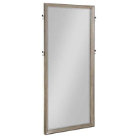 Durango 80-inch Standing Floor Mirror Washed Oak